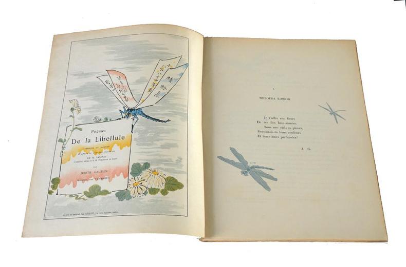 livre ouvert : poèmes de la libellule